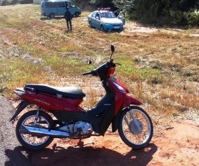 Honda Biz furtada em Três Lagos é encontrada em Brasilândia