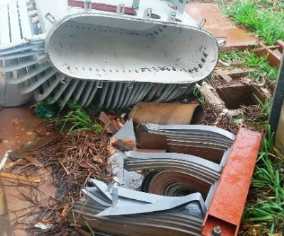 Transformador de energia é desmontado e tem peças furtadas na nova UNEI de Três Lagoas 