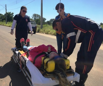 Carro da prefeitura se envolve em acidente com aluna de escola particular 