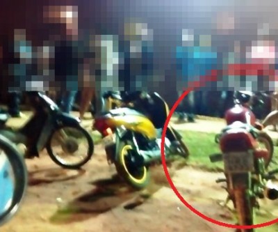 Moto furtada é recuperada pela PM na frente de casa de shows  