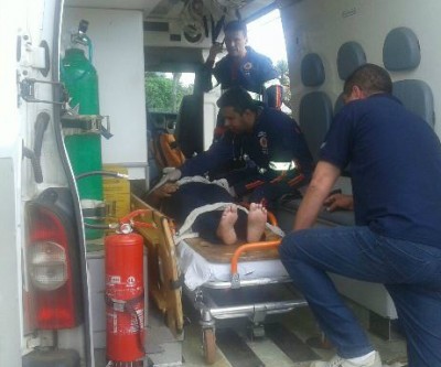 Acidente entre carro e moto mobiliza equipe do SAMU em Três Lagoas 