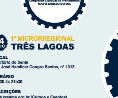 Três Lagoas recebe a primeira etapa do Congresso Estadual de Profissionais do Crea-MS