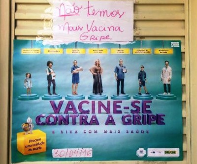 Três Lagoas não tem mais vacina para Gripe; campanha termina nesta sexta-feira 