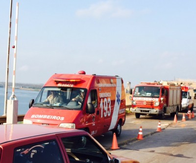 Homem que tentou pular da Usina de Jupiá é contido pelos bombeiros 