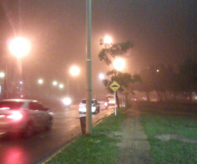 Neblina cobriu Três Lagoas nesta quinta-feira, sensação térmica atingiu os 13°
