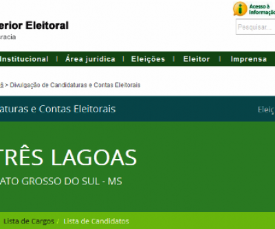 TSE divulga lista oficial dos candidatos a Vereador nas Eleições 2016