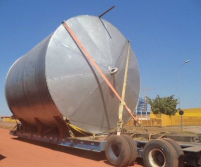 Caldeira de Recuperação  recebe Tanque de Água de Emergência 