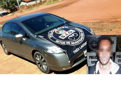 “Chita” é preso com Honda Civic roubado em Goiânia 