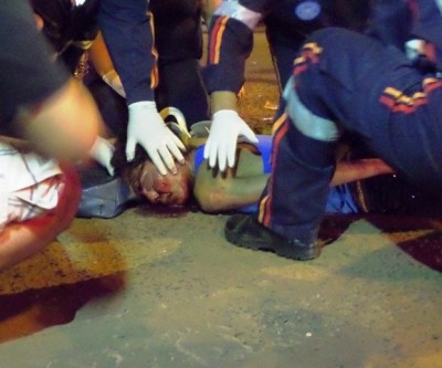 Jovem fica gravemente ferida em acidente entre carro e moto em Três Lagoas