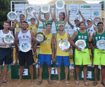 Aline, Fiama, Marcio Jr. e Maurício vencem Estadual de Vôlei de Praia