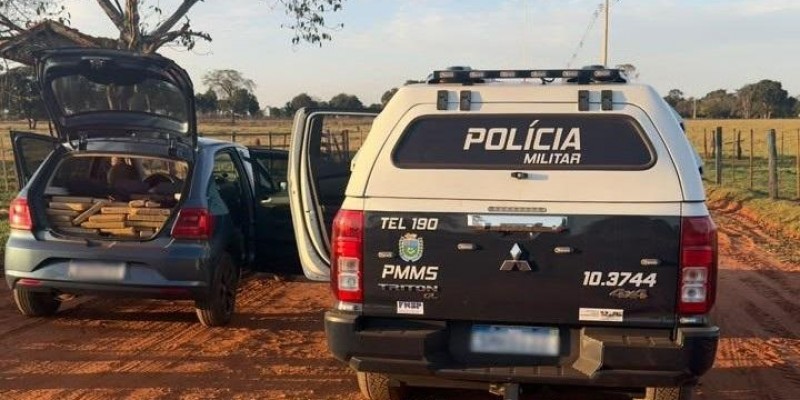 Tentaram fugir da PM, mas a 