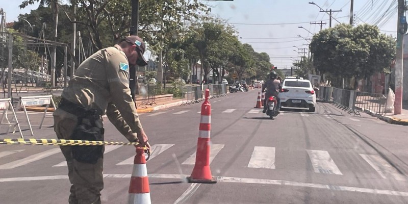 Festa do Folclore exige cuidado redobrado na Avenida Rosário Congro no Centro de Três Lagoas