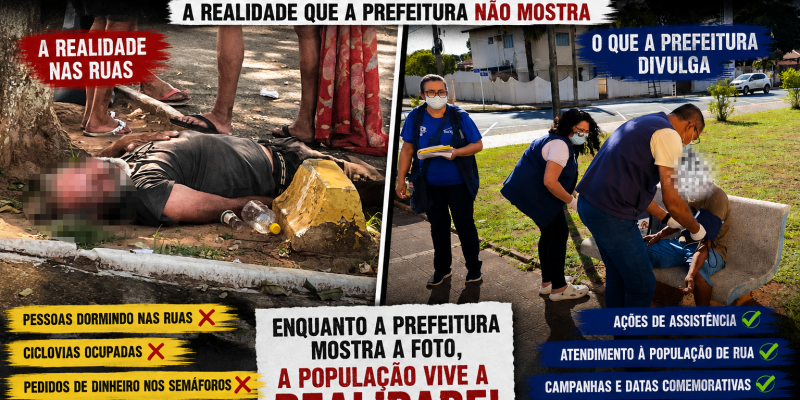 Prefeito que gosta de festa “fecha os olhos” para o social? Pessoas em situação de rua agora ocupam até ciclovia de Três Lagoas