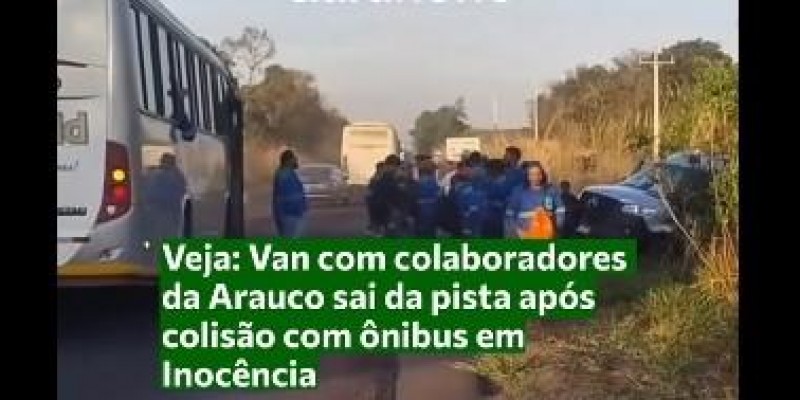 Ultrapassagem termina em grave acidente entre van e ônibus com trabalhadores entre Três Lagoas e Inocência