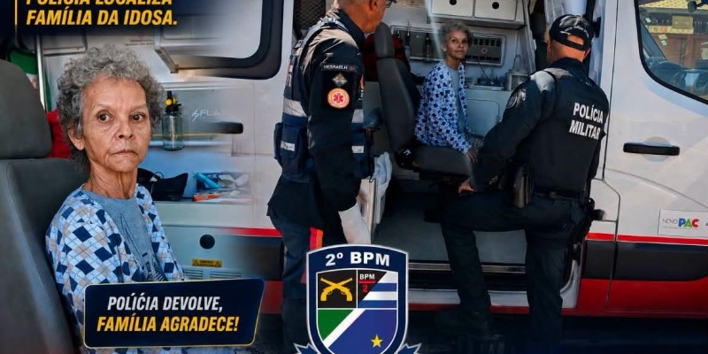 COMPARTILHAMENTO QUE DEU CERTO: Idosa que estava perdida no Bosque das Araras em Três Lagoas volta para casa com ajuda da população e da PM