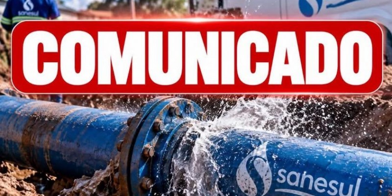 Vazamento em adutora deixa vários bairros sem água em Três Lagoas; normalização é prevista somente para o fim da noite