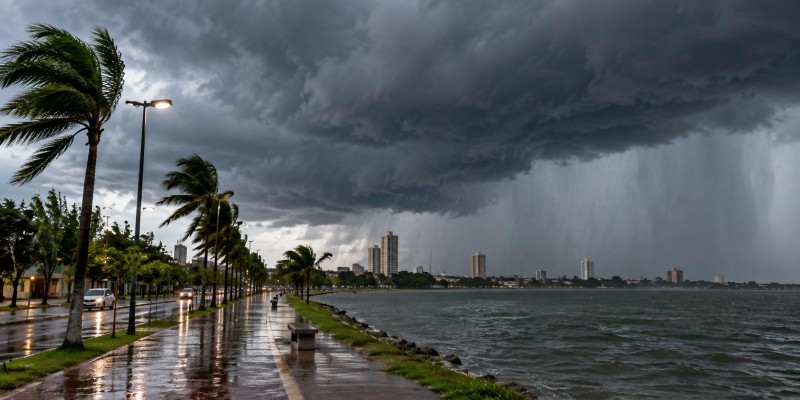 Chuva forte pode chegar a Três Lagoas já pela manhã; terça-feira tem risco de temporal
