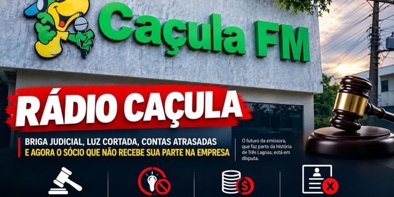 Luz cortada, ações trabalhistas contra Rádio Caçula e agora vem à tona o caso do sócio que não recebe sua parte de sócio na emissora: “Já estou passando dificuldades financeiras”