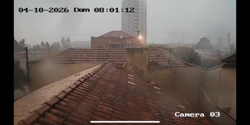 VEJA O VÍDEO: Chuva e vento chegam a Três Lagoas no início da votação das eleições 2026