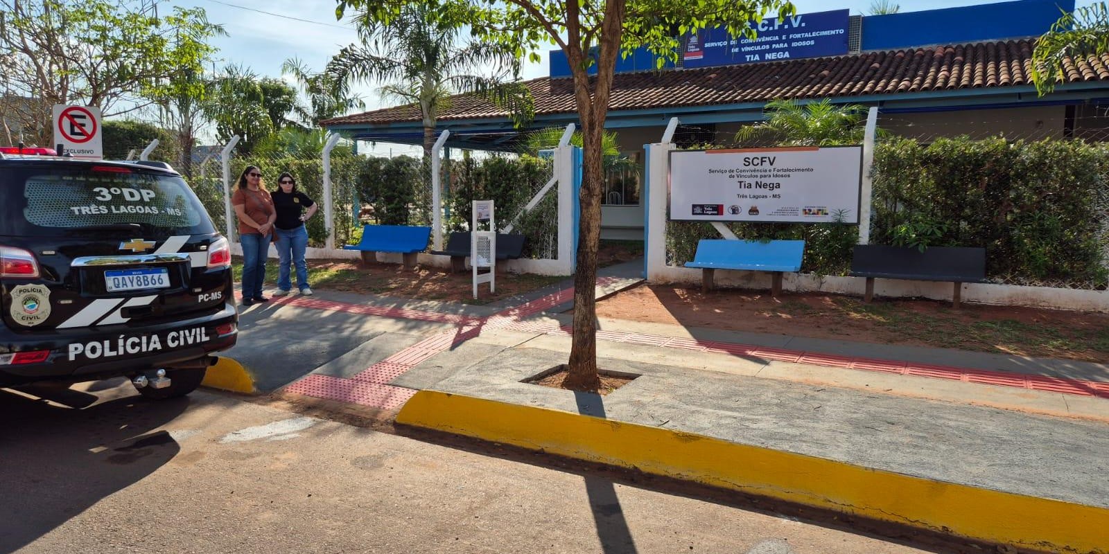 Polícia Civil leva informação e acolhimento a idosos do “Tia Nega” em Três Lagoas — ação faz parte da Operação Virtude