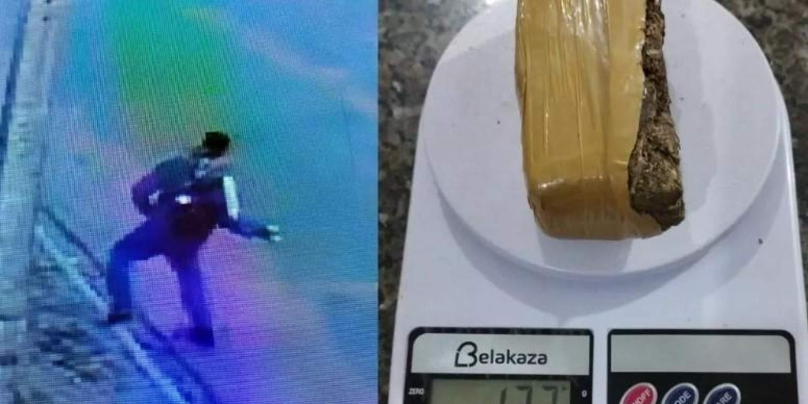 Câmeras flagram detento jogando maconha para abastecer presídio em Três Lagoas; droga foi apreendida