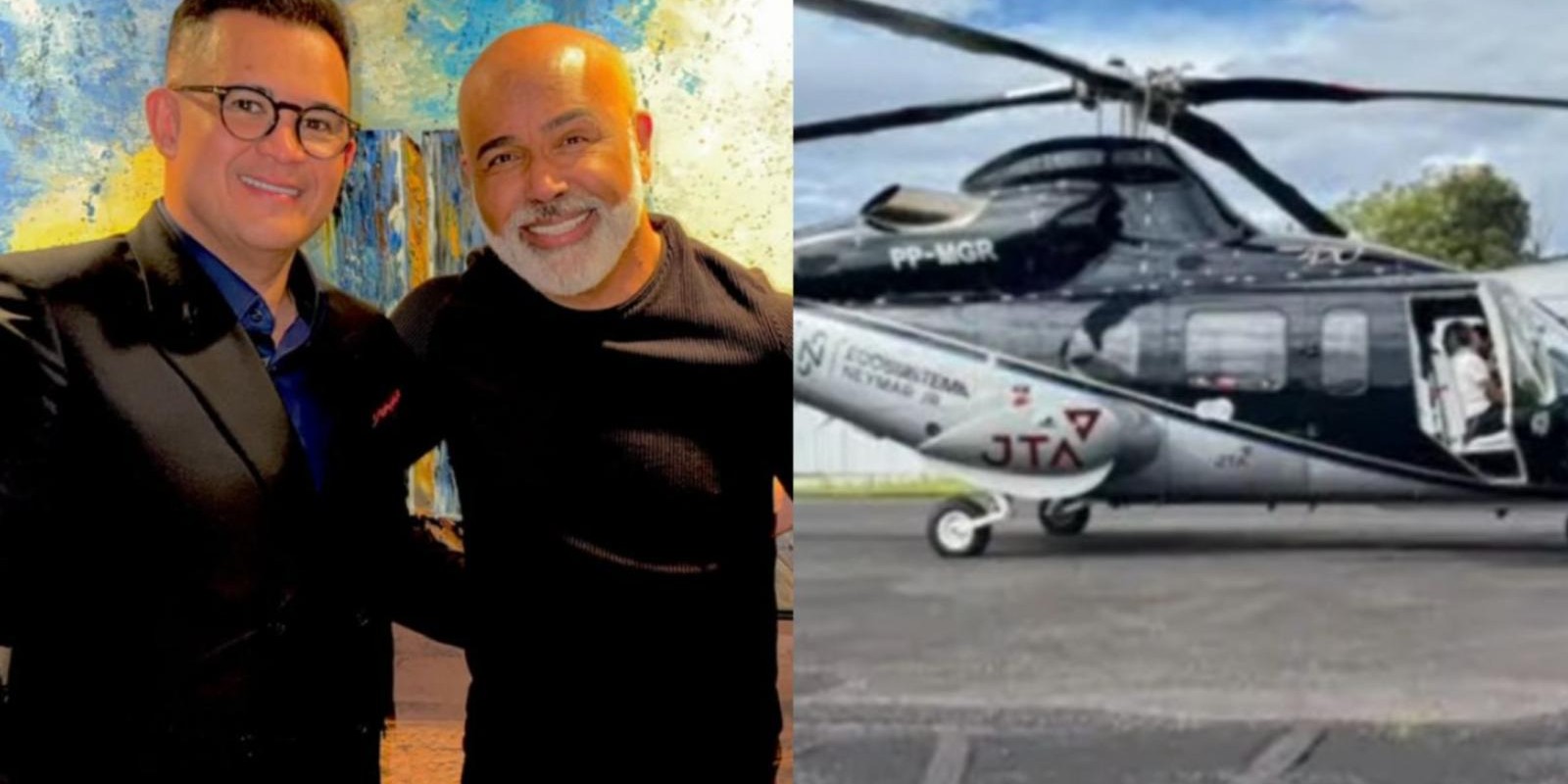 Helicóptero com o cantor Rick é localizado em área montanhosa de SC, mas autoridades ainda não confirmaram