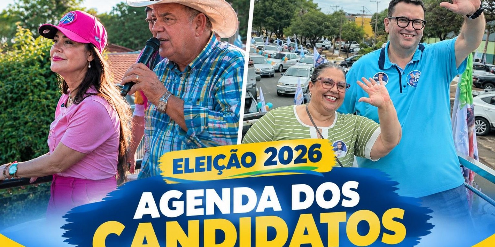  Na reta final da campanha, Ângelo Guerreiro e Dr. Ruy Costa fizeram carreatas no final de semana em Três Lagoas