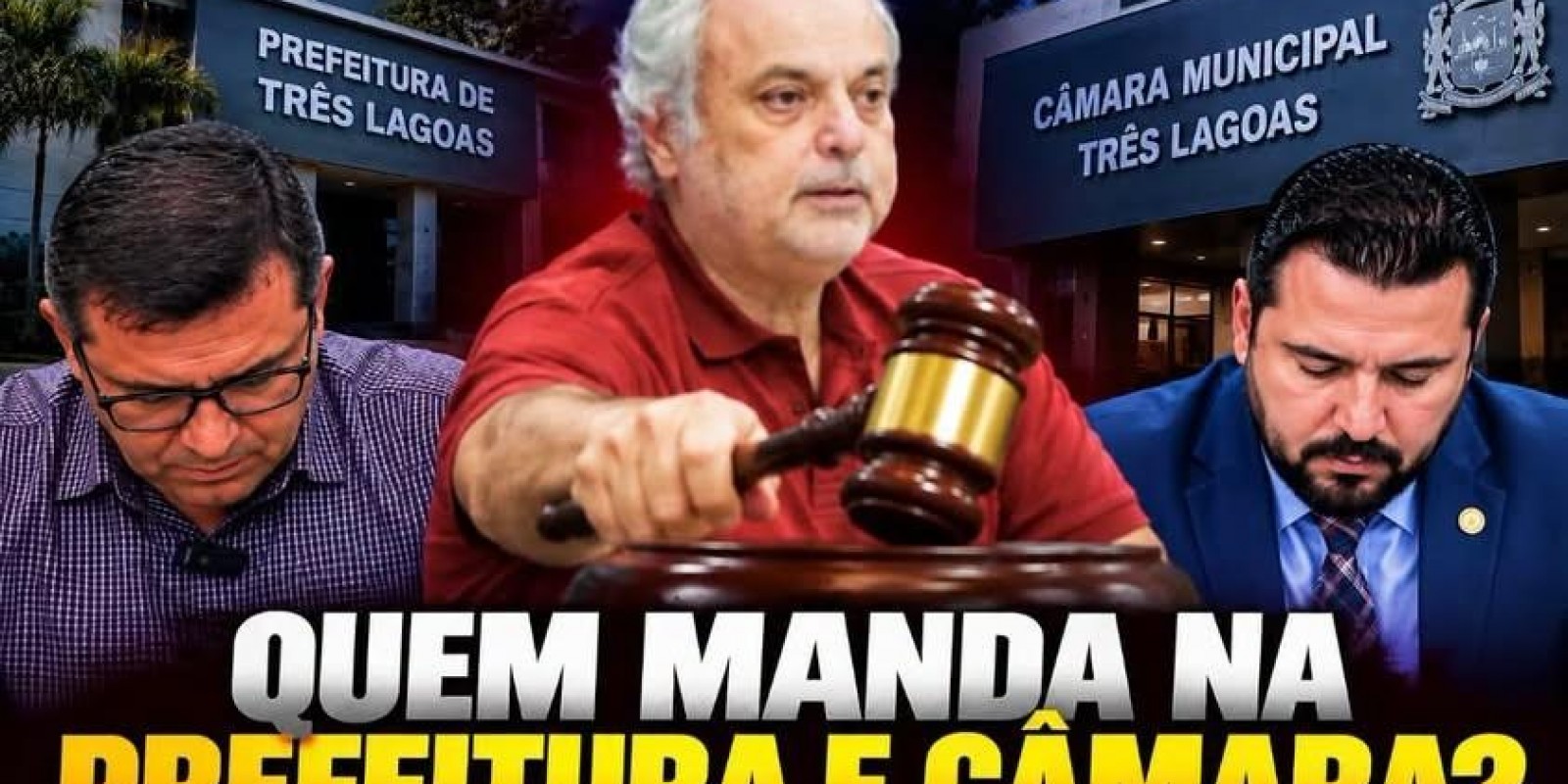 Quem manda na Prefeitura e na Câmara de Três Lagoas? Poder de André Bacalá nos bastidores levanta questionamentos