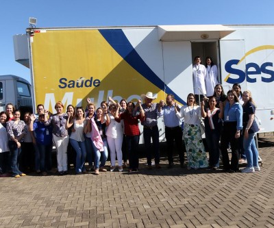 Unidade móvel de saúde do SESC inicia atendimentos na UBS Nova Três Lagoas