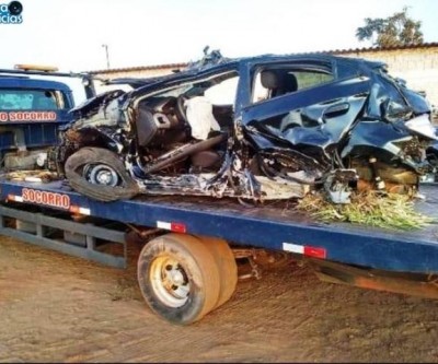 Colisão envolvendo dois carros deixou danos e feridos durante a madrugada na MS-134
