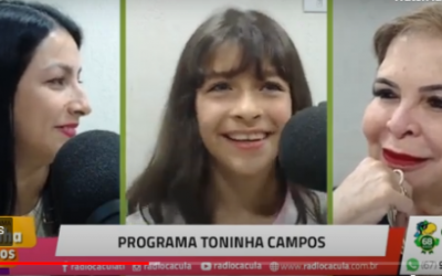 Digital influencer com só 10 anos, Ana Júlia encanta ouvintes de rádio com seu talento