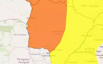 Meteorologia põe todo Mato Grosso do Sul em alerta para chuva intensa 