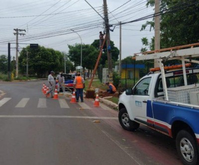 SEINTRA trabalha na reativação de semáforo em cruzamento da Lagoa Maior