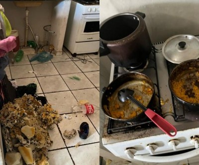 Mãe e filho resgatados de cárcere viviam em meio a fezes, lixo e comida estragada