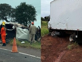 Motorista morre preso às ferragens após batida com caminhão na BR-262