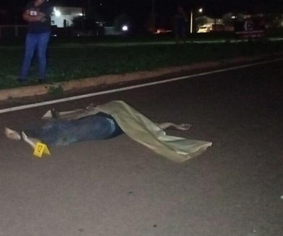 Idoso morre atropelado por caminhão na MS-156, em Dourados