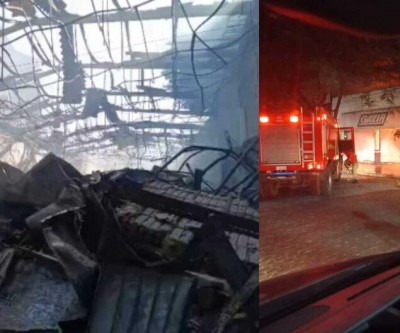Incêndio destrói loja de eletrodomésticos no centro de Corumbá