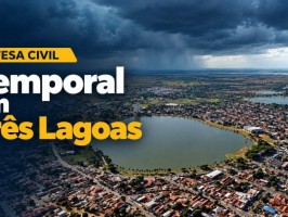 Defesa Civil de Três Lagoas intensifica atendimentos após temporal que derrubou árvores, arrancou telhas e provocou alagamentos
