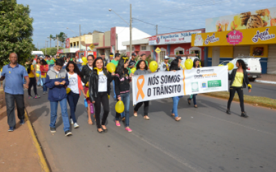 Campanha “Maio Amarelo” tem encerramento com passeata em Três Lagoas