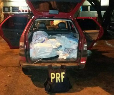 PRF realiza acompanhamento tático de veículo suspeito por mais de 90 km e intercepta carregamento de 173 kg de droga