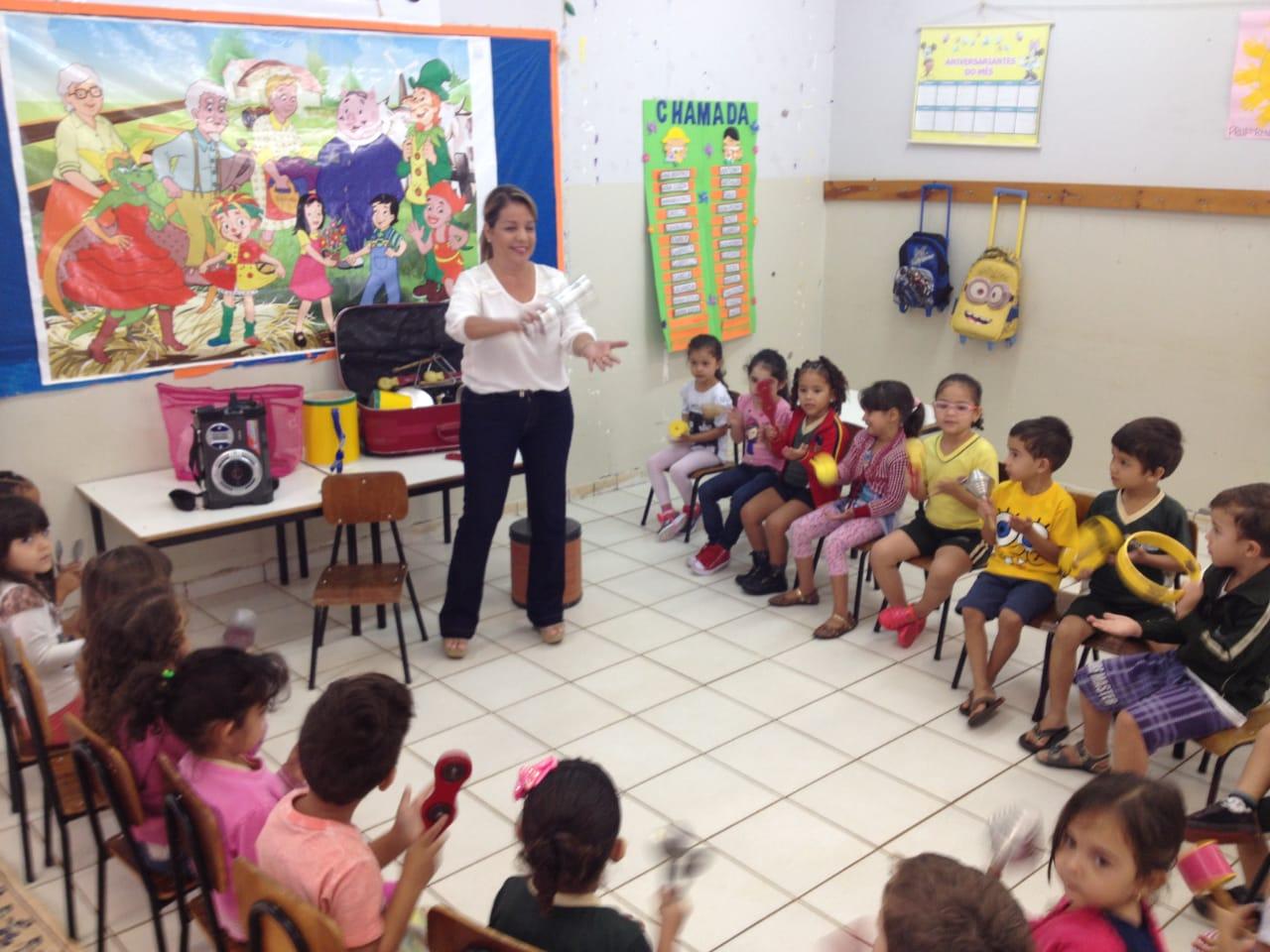 Projeto Bandinha Rítmica é iniciado nos Centros de Educação Infantil de Três Lagoas