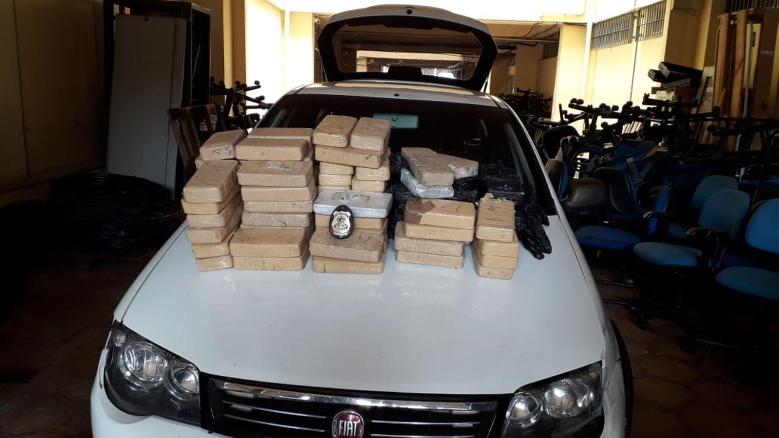 Quatro são presos com 84 quilos de cocaína em rodovia de Mato Grosso do Sul