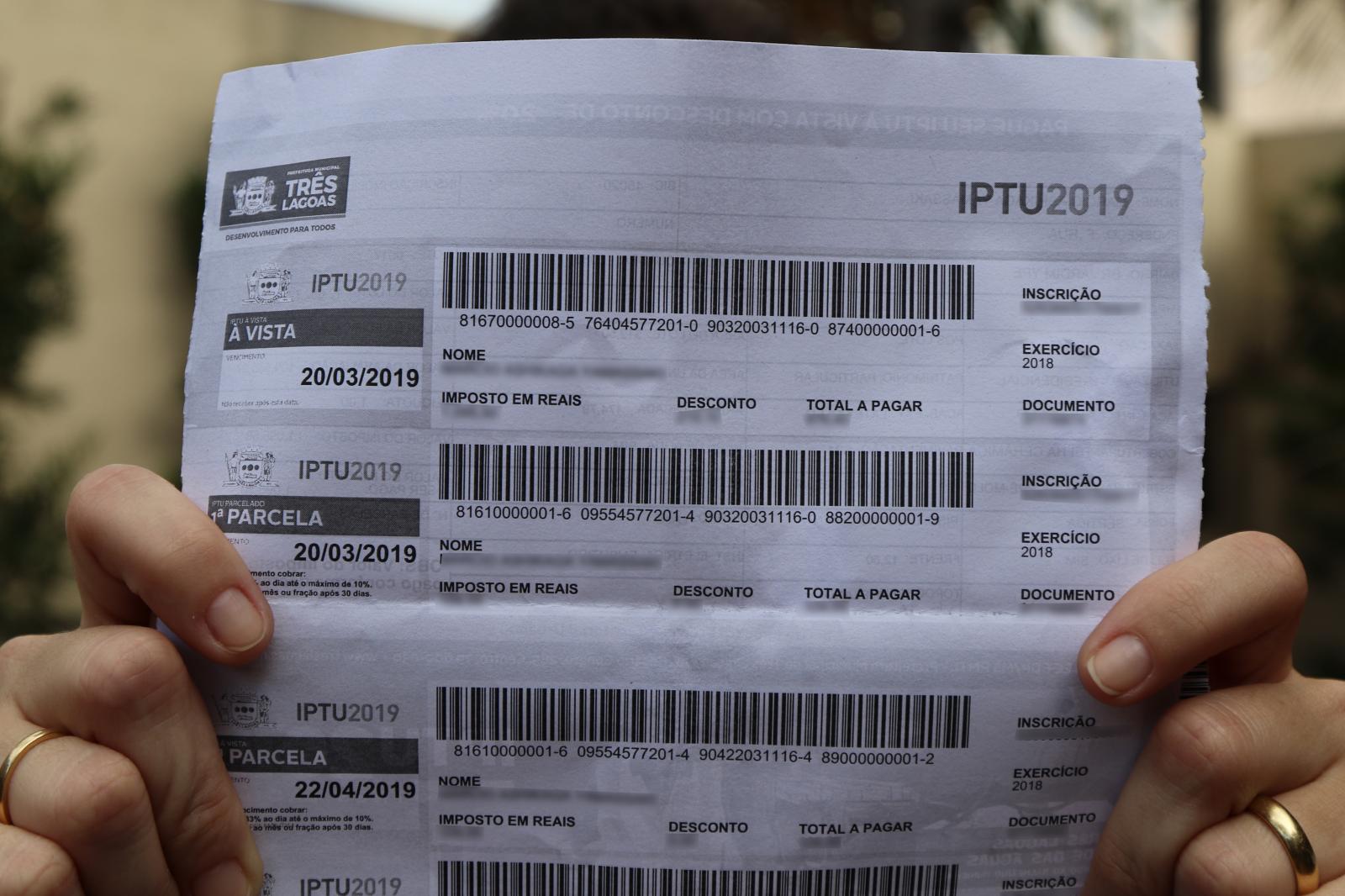 Secretaria de Finanças informa a população sobre erro de digitação na emissão dos carnês 2019