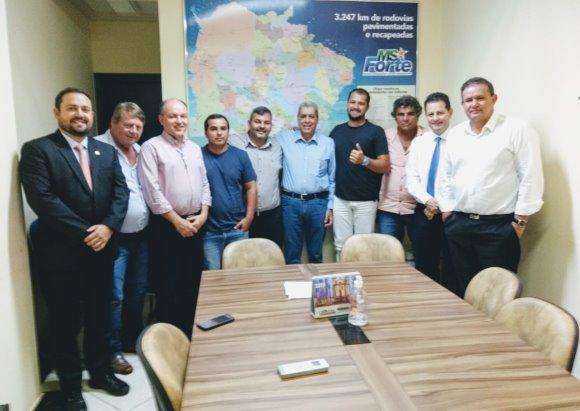 Eduardo Rocha e demais lideranças do MDB recebem vereadores de Nioaque e falam sobre eleições 2020