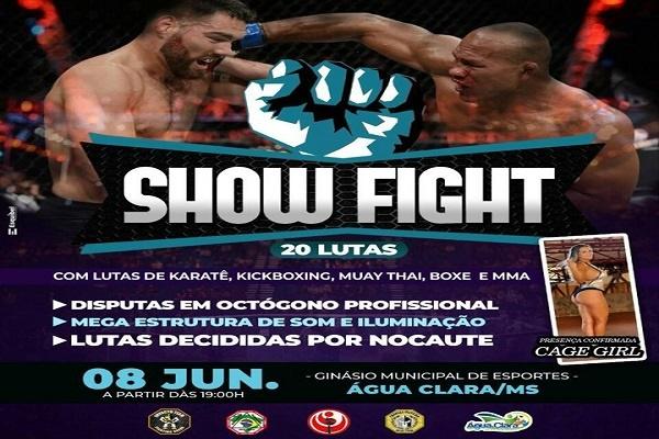Água Clara receberá o Show Fight em junho e evento promete agitar a cidade