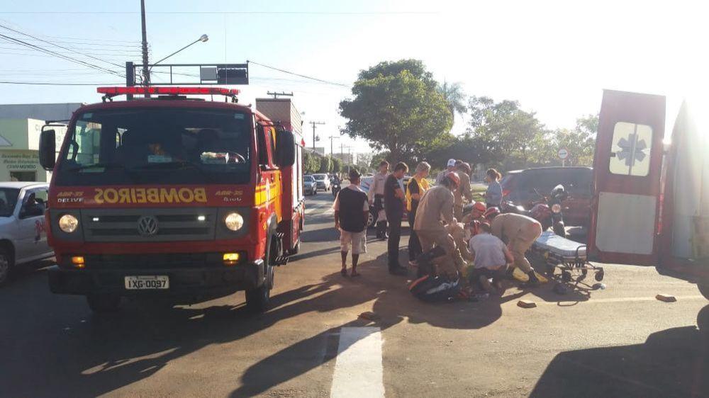 Quarta-feira inicia agitada e acidente de trânsito assusta populares