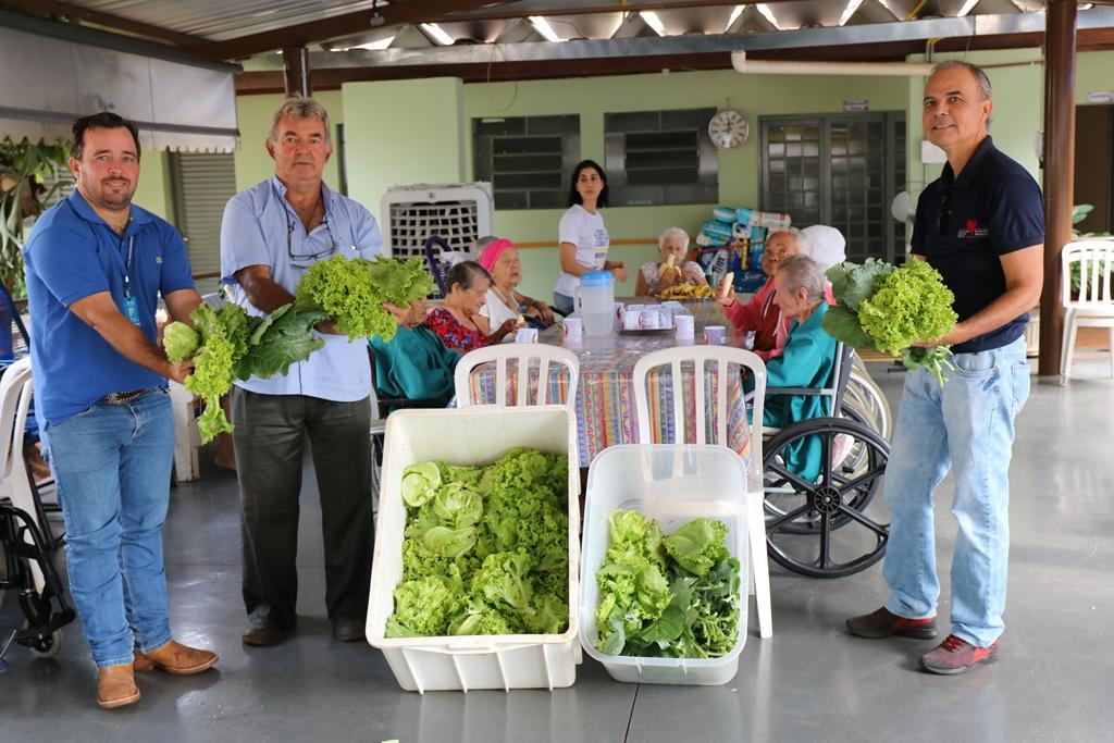 SEMEA e Viveiro Municipal realizam doação de verduras para Lar dos Idosos SEMEA e Viveiro Municipal realizam doação de verduras para Lar dos Idosos