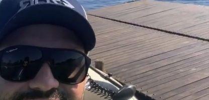 Fernando aproveita a passagem por TL para pescar as margens do Sucuriú