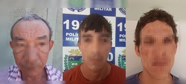Três homens com mandados de prisão em aberto são presos pela PM em Três Lagoas