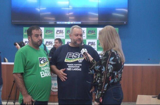 Capitão Contar participa de ato de filiação de novos membros do PSL em Três Lagoas Capitão Contar participa de ato de filiação de novos membros do PSL em Três Lagoas
